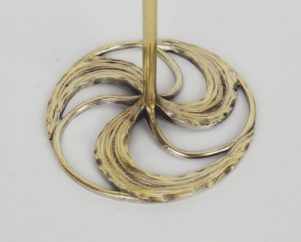Pair of Art Nouveau Bronze Candlesticks by Abel Landry