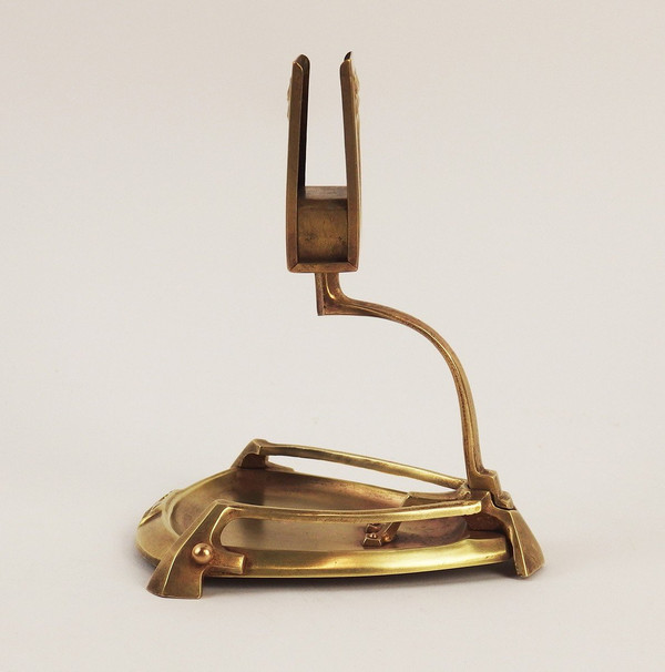 Candlestick and Match Holder 1900 Jugendstil