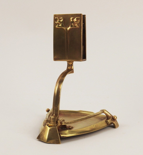 Candlestick and Match Holder 1900 Jugendstil