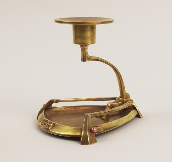 Candlestick and Match Holder 1900 Jugendstil