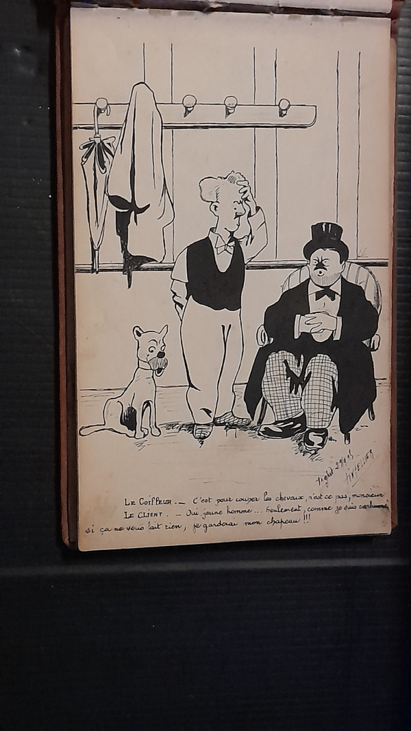 A. Taccuino TINTELLIER di disegni a inchiostro dell'inizio del XX secolo 