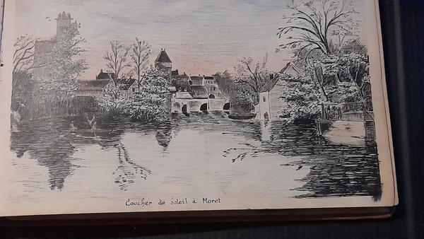 A. Taccuino TINTELLIER di disegni a inchiostro dell'inizio del XX secolo 