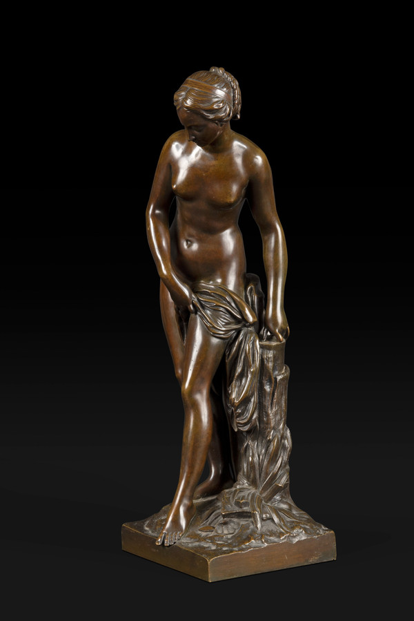 "La Bagnante" o "La Ninfa che fa il bagno" (1757) di Étienne-Maurice Falconet (1716-1791)