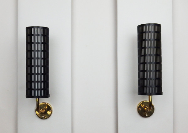 Pair of Wall Lights Attributed to Arlus