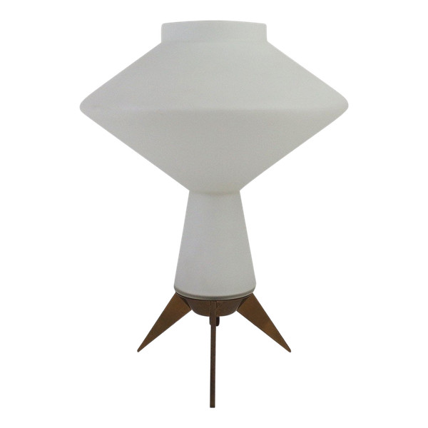 Lampada in vetro opalescente anni '50