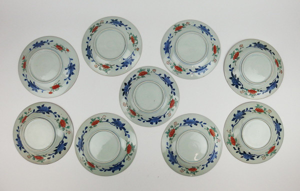 Set Of 9 Soup Plates And Two Imari Dinner Plates