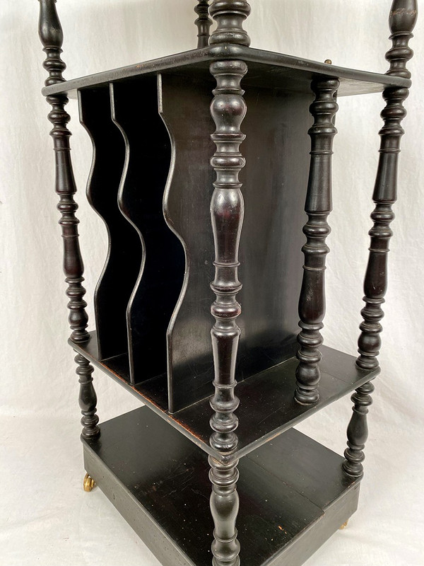 Mobile musicale Napoleone III, legno annerito