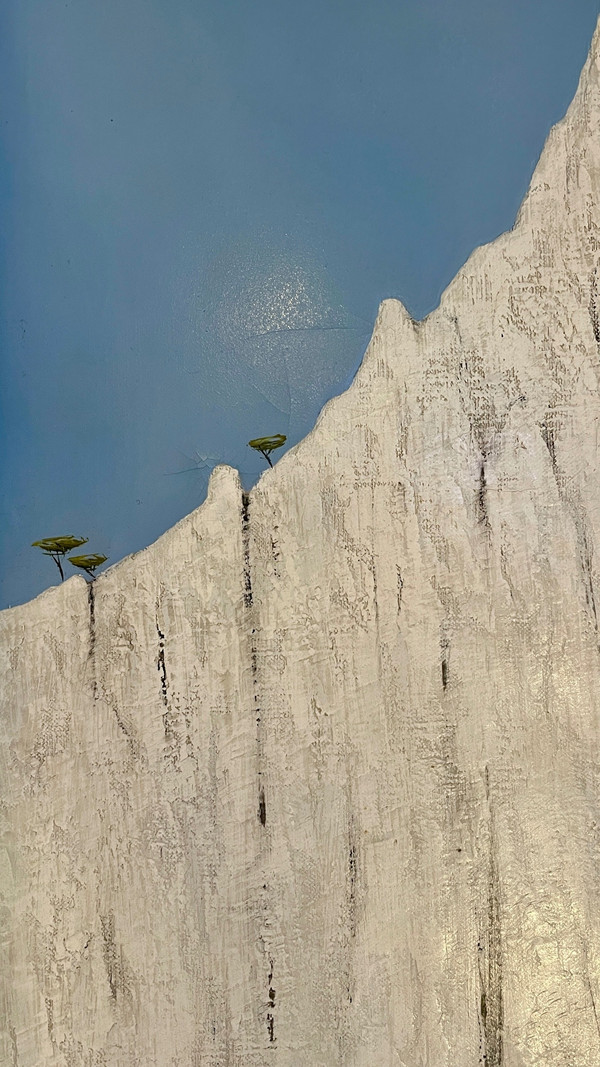 Hubert Aicardi (1922 – 1991), Die Klippen von Piana. Öl auf Leinwand, datiert 1964 