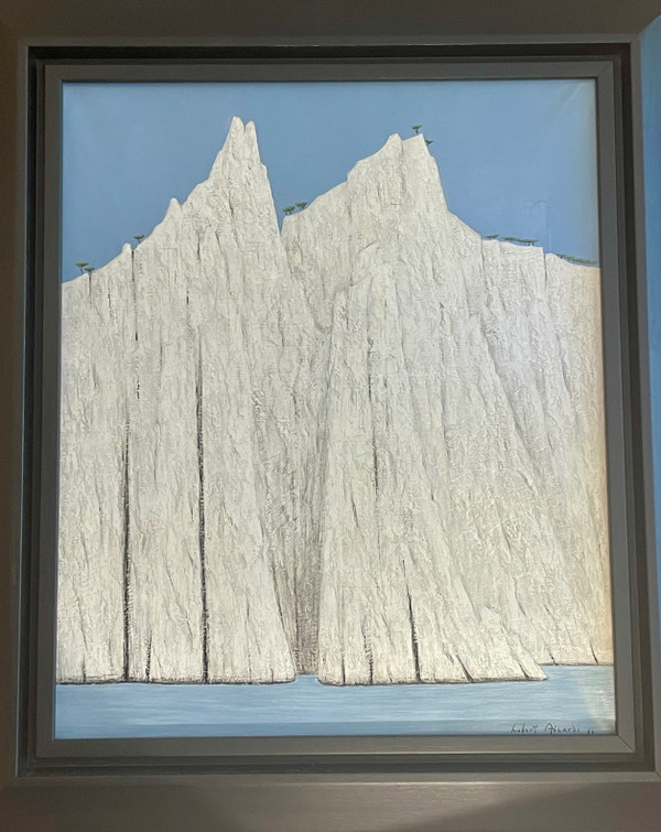 Hubert Aicardi (1922 – 1991), Die Klippen von Piana. Öl auf Leinwand, datiert 1964 