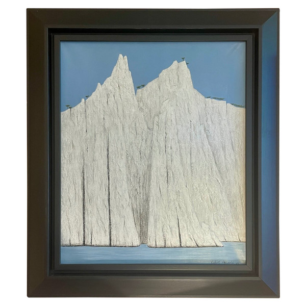 Hubert Aicardi (1922 – 1991), Die Klippen von Piana. Öl auf Leinwand, datiert 1964 