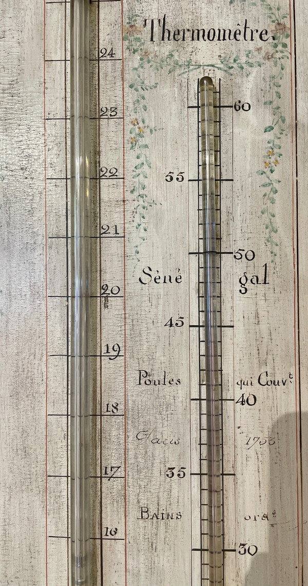 Neoclassical Barometer and Thermometer, 18th Century