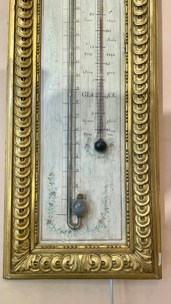 Neoclassical Barometer and Thermometer, 18th Century
