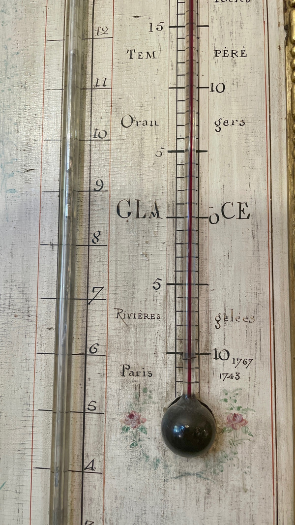 Neoclassical Barometer and Thermometer, 18th Century