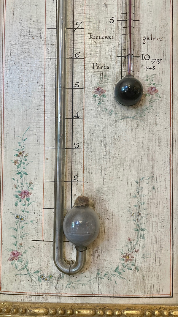 Neoclassical Barometer and Thermometer, 18th Century