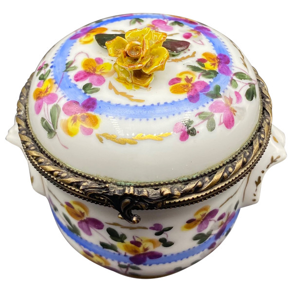BOÎTE PORCELAINE PEINTE