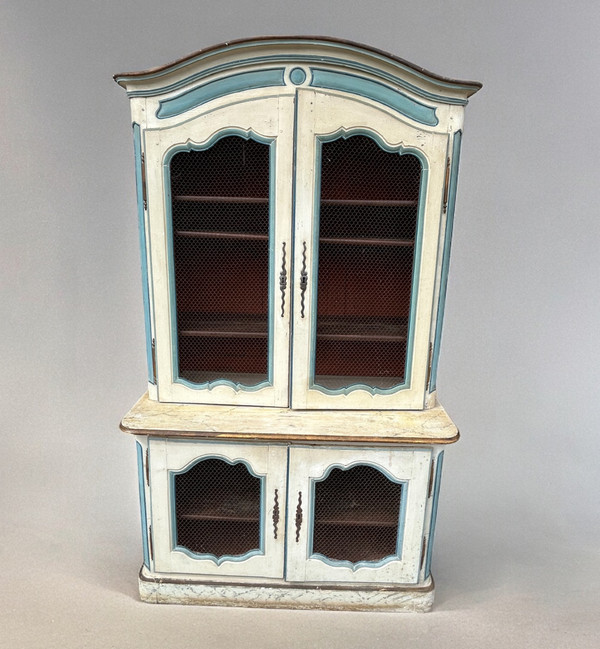 Two Body Buffet On Louis XIV Plinths In Lacquered Oak 18th Century 