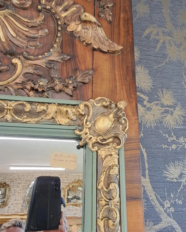 Mirror/ overmantel XIX 225 x 67