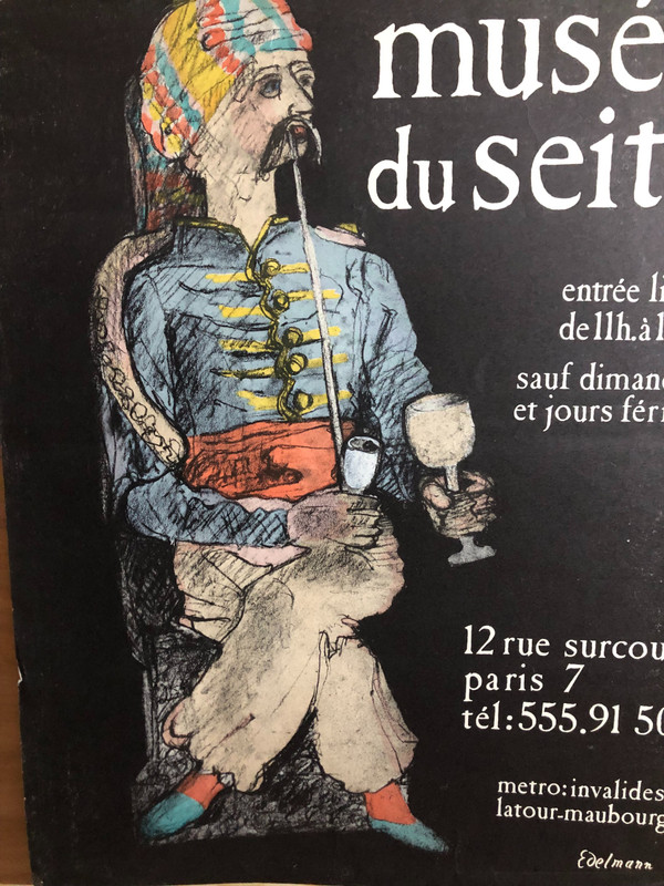 Affiche ancienne du Musée du Seita par Edelmann