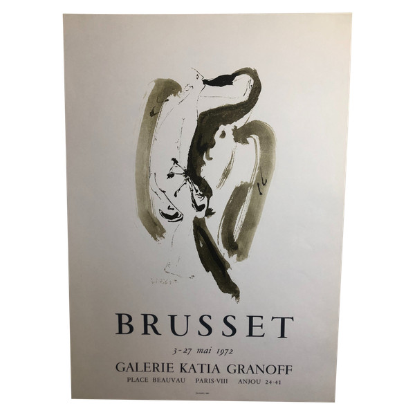Brusset Poster Katia Granoff Gallery Paris 1972