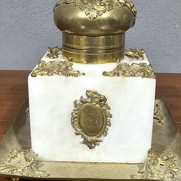 Antikes Tintenfass von Napoleon III