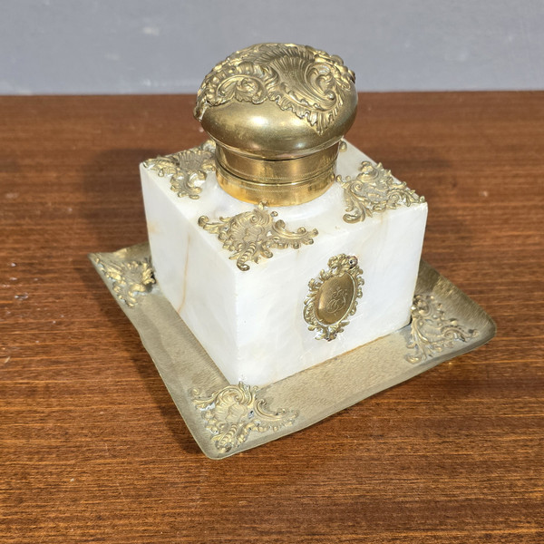 Antikes Tintenfass von Napoleon III