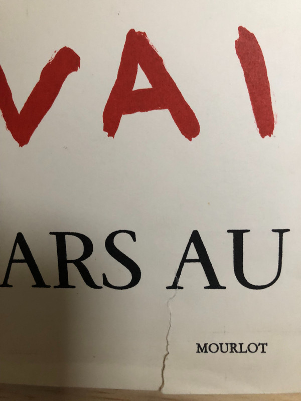 Affiche exposition de Jules Cavailles la Gravure Paris 1963