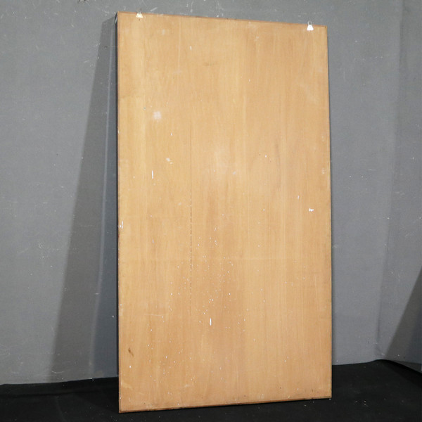 Großer Art-Déco-Wandspiegel mit Holzrahmen