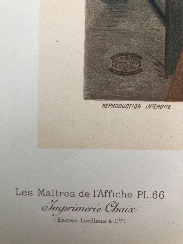Maitre de l'affiche planche 66 - Centenaire de la Lithographie - Hugo d'Alesi 1897