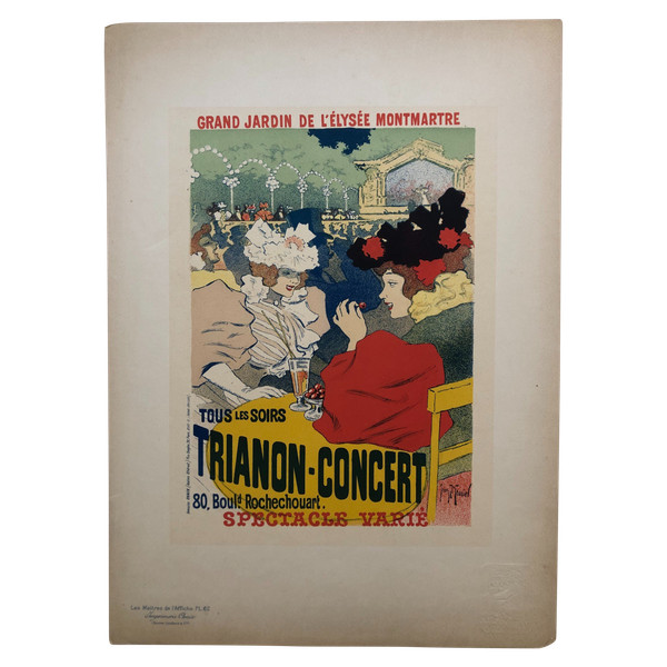 Master of poster plate 62 - Trianon Concert - Georges Meunier 1897