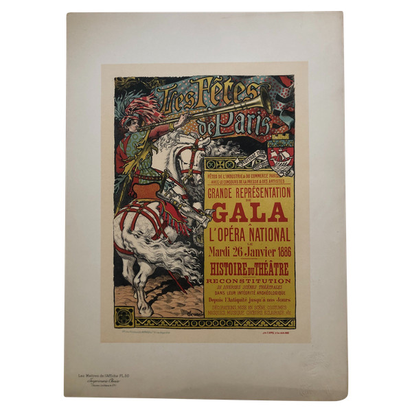 Meister des Plakats Tafel 50 Die Pariser Feste Eugène Grasset 1897
