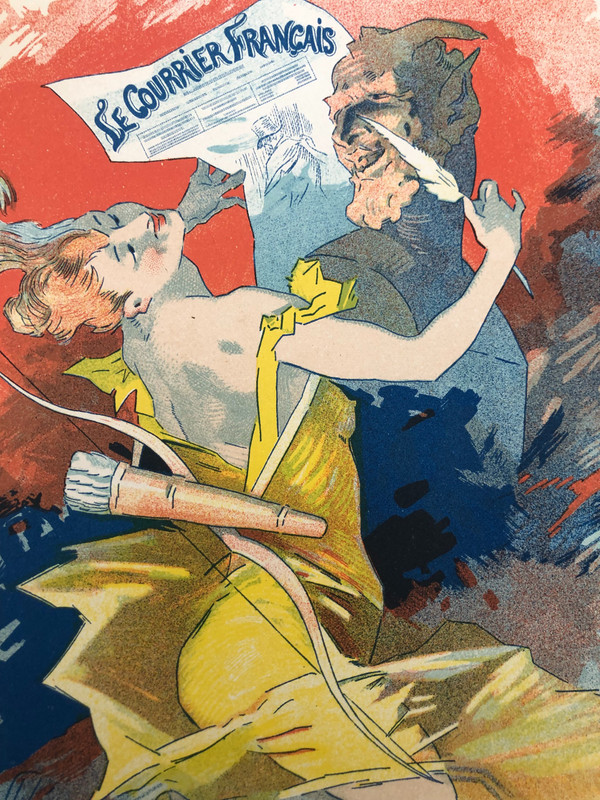Maitre de l'affiche planche 49 - Le Courrier Français Par Jules Chéret, 1897