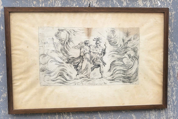 Aeneid After Mitelli And Carracci, Framed Engravings, 18th Century
