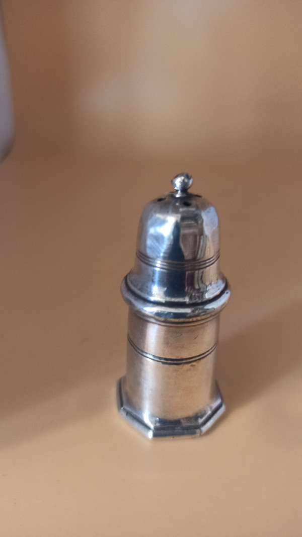 Pair of Christofle salt shakers