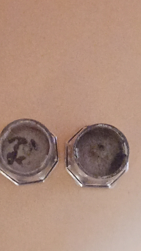 Pair of Christofle salt shakers