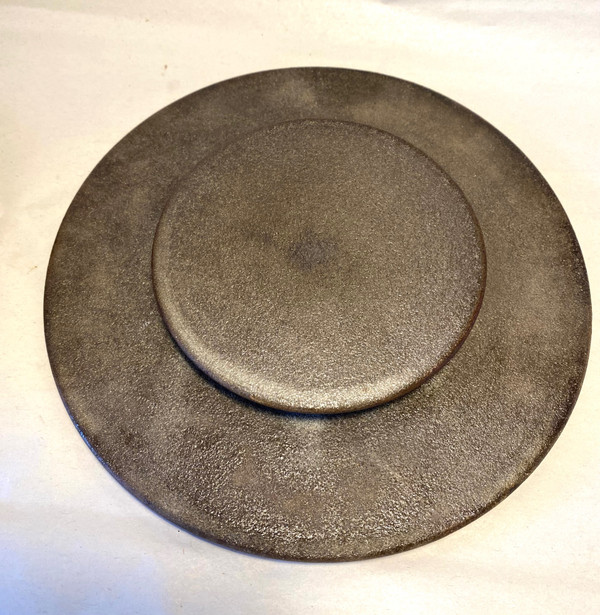 Enamelled ceramic box by Alexandre Kostanda (1921-2007)