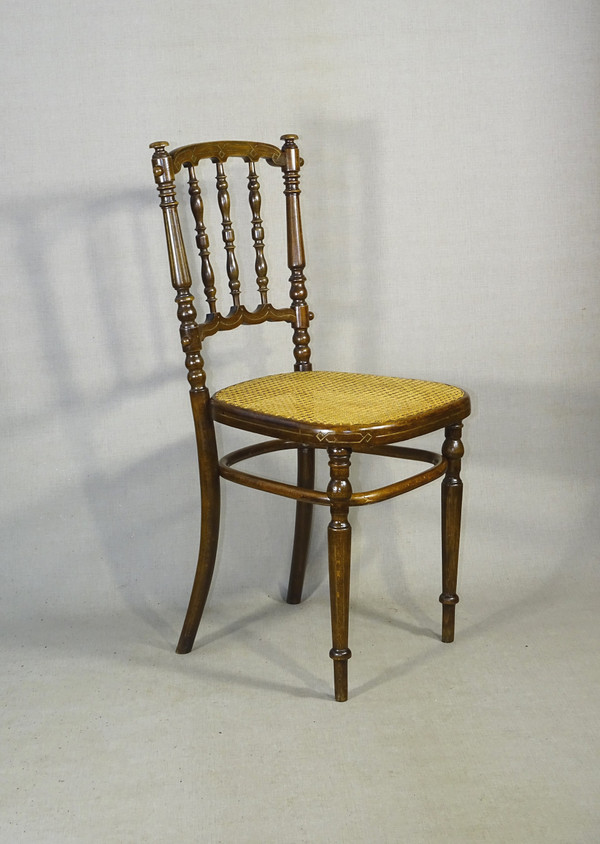 Fischel bistro chair N°101 type Napoleon III, circa 1900, No Thonet