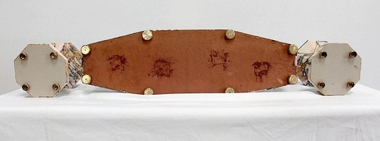  Marble and Bronze Mantel Set, Art Deco - 1940