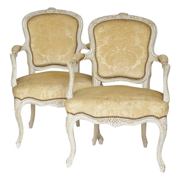 Paar Sessel im Stil von Louis XV.  