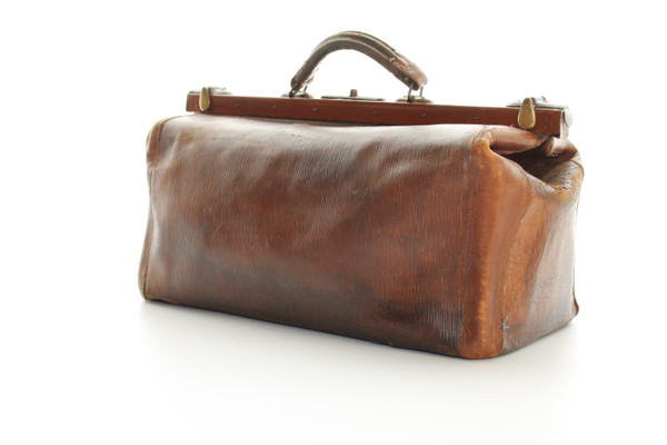 Sac en cuir brun