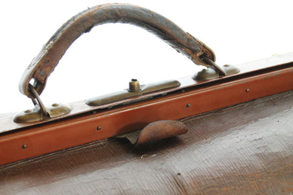 Sac en cuir brun