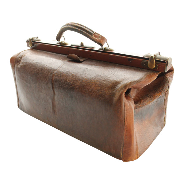 Sac en cuir brun