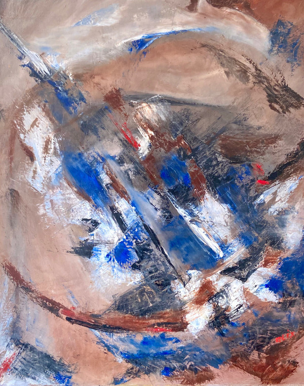 Alix Fevre-gargadennec Dite Alix, Huile Sur Toile Titrée Au Dos « Musique » Et Dédicacée, 1997.