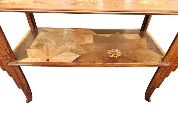 Emile Gallé Table Basse Moderniste "Fleurs Stylisées"