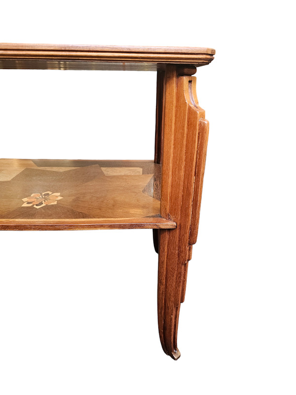 Emile Gallé Table Basse Moderniste "Fleurs Stylisées"