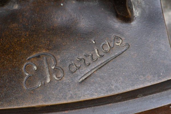 Louis-Ernest Barrias (1841 – 1905) bassorilievo in bronzo "La Lettrice"