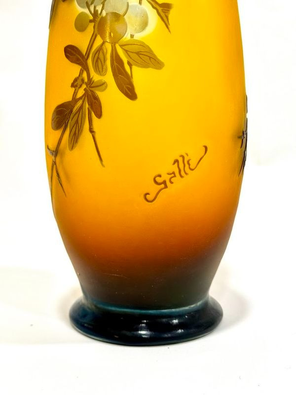 Emile Gallé Vase  "Aux Prunus"