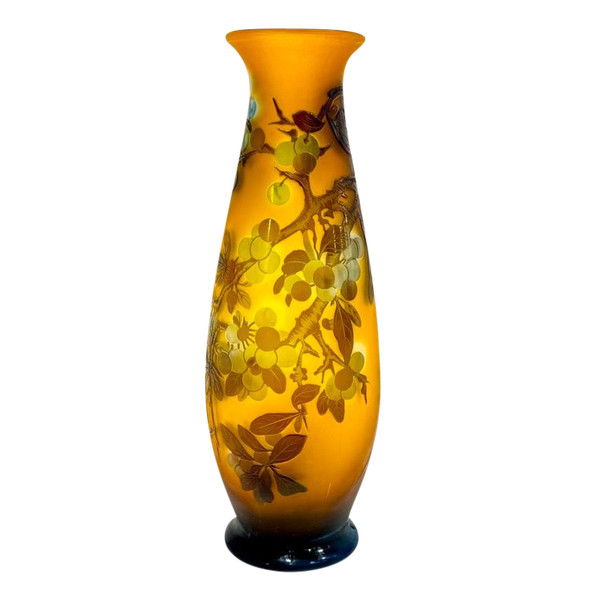 Emile Gallé Vase  "Aux Prunus"