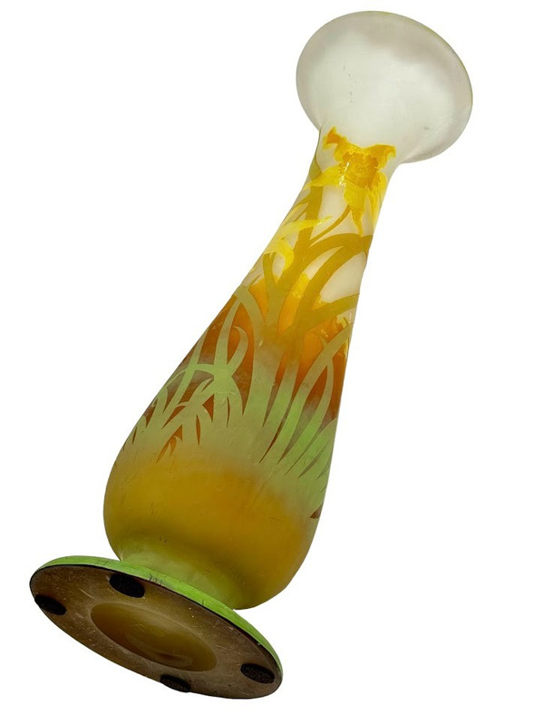 Emile Gallé Vase "Aux Jonquilles" (Die Narzissen)