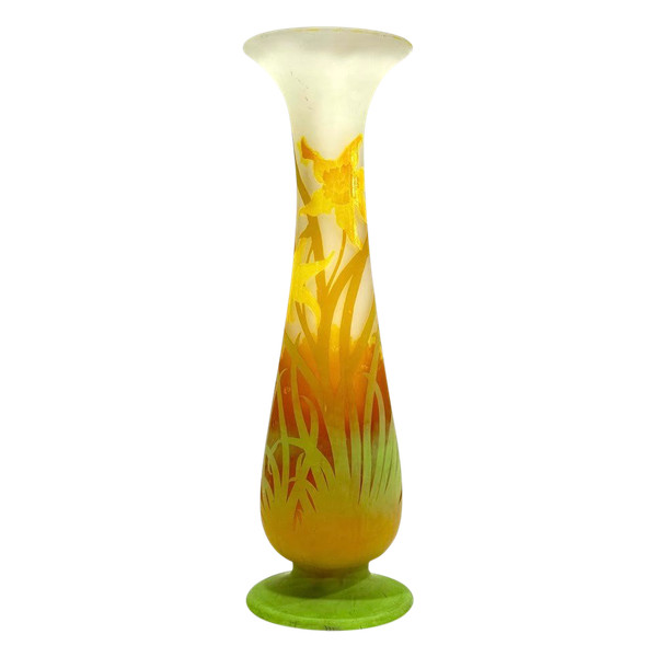 Emile Gallé Vase "Aux Jonquilles" (Die Narzissen)