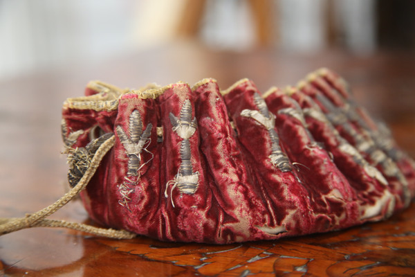 Game token purse, 18th century circa 1760